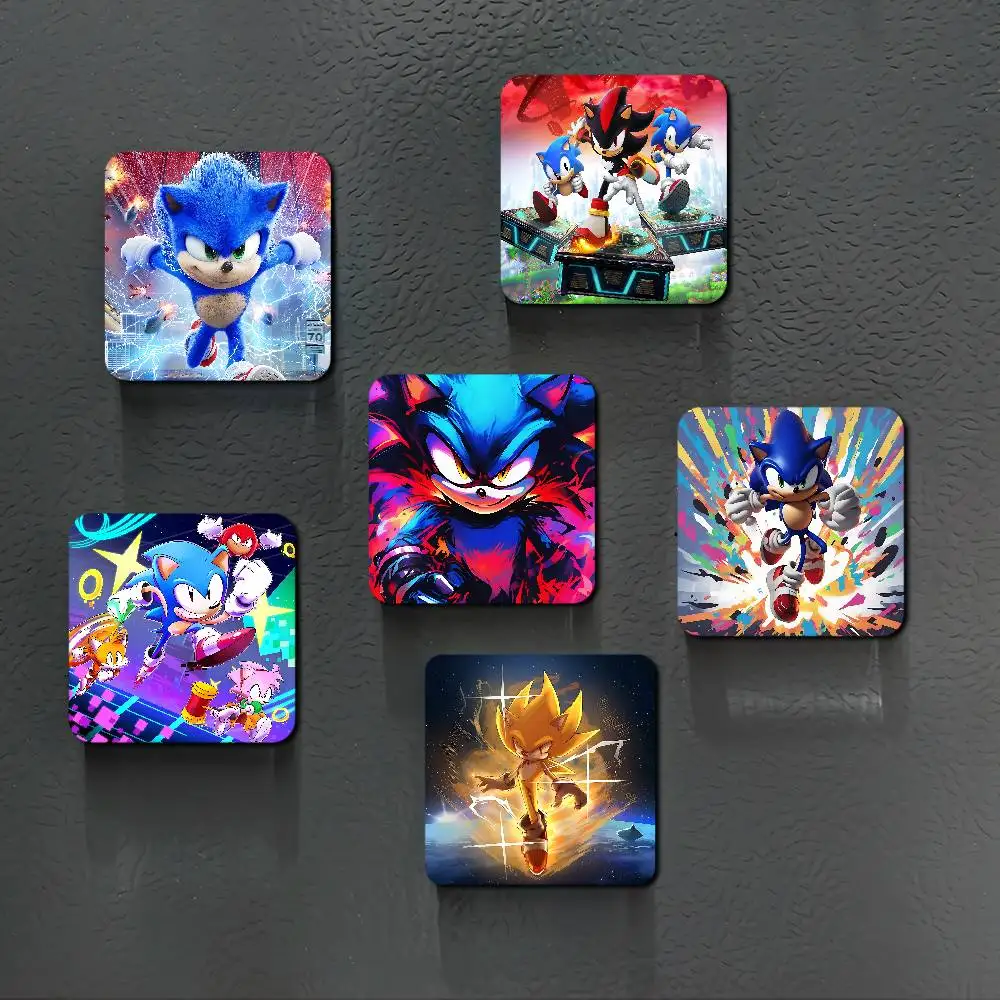 Aimant personnalisé Sonic The-Hgehog, personnage de dessin animé, décoration créative pour réfrigérateur, Collection de Fans, cadeaux