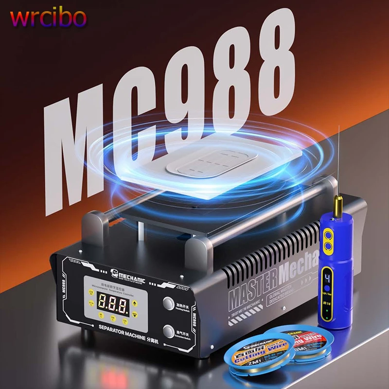 

Mechanic MC988 10,5-дюймовый сепаратор экрана с контролем температуры и вакуумным насосом для разделения резки ЖК-экрана мобильного телефона