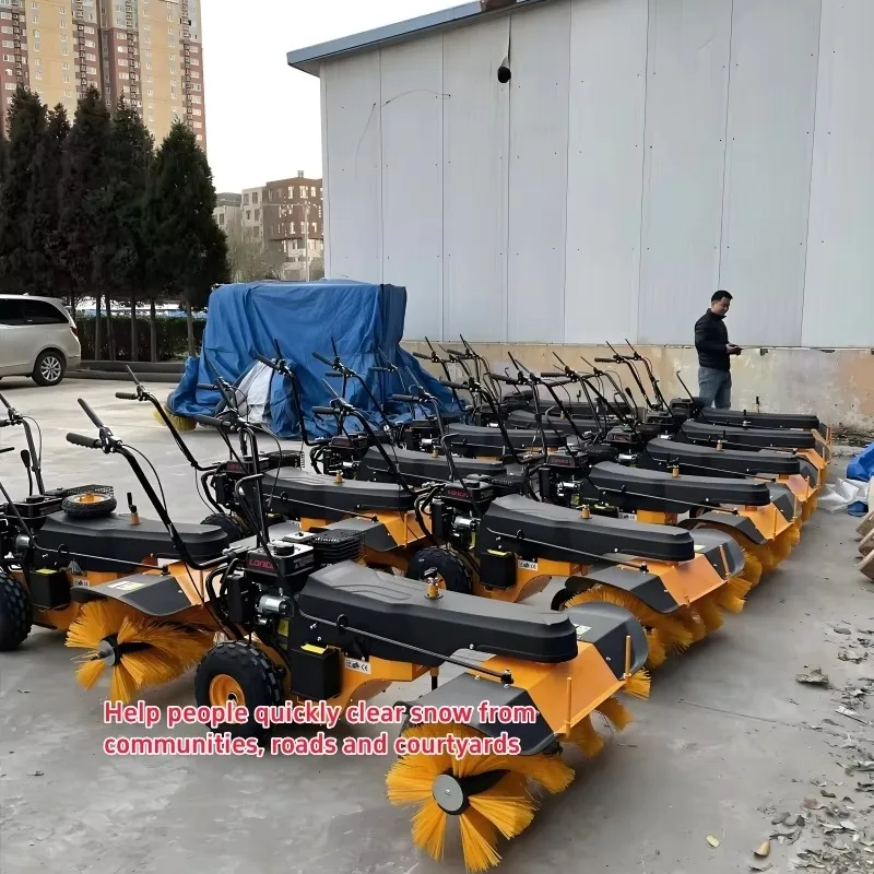 

Multifunctional Roller Brush Snow Blower Hand-Held Full Gear Snow Blower Property Fish Pond Road Snow Sweeper