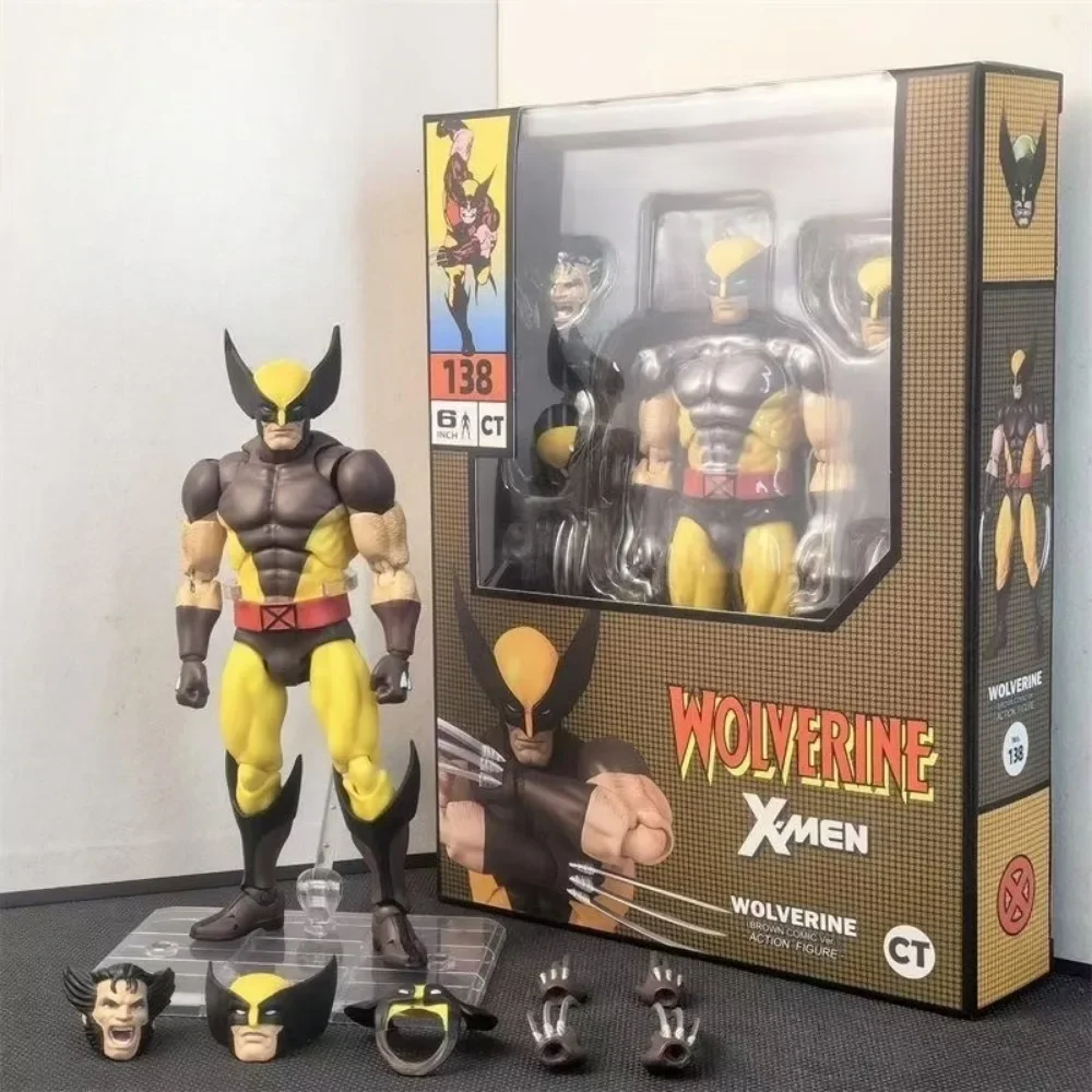 New Ct Toys Wolverine Figurine Mafex 138 Deadpool 3 Movie Anime Action Figure Doll Collection Model Statue Christmas Gifts Toys