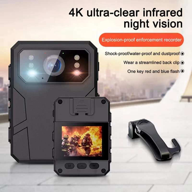 2K/4K/1080P Mini Digital Camera Sports DV DVR Body Cam Video Recorder Site Enforcement Recorder Infrared Night Vision