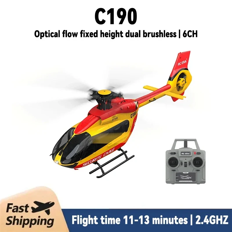 RC ERA C190 H145 1:30 Scale Optical Flow Positioning Gyro Stabilized RC Helicopter Remote Control Aircraft Adult boy toys