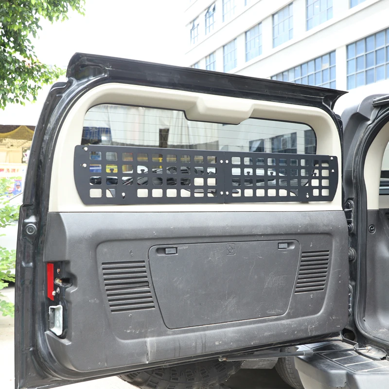 Carbon steel + aluminum alloy Car Tailgate Window Sill Fence Expansion Rack Car Interior Upgrade Parts for Hummer H3 2005-2009