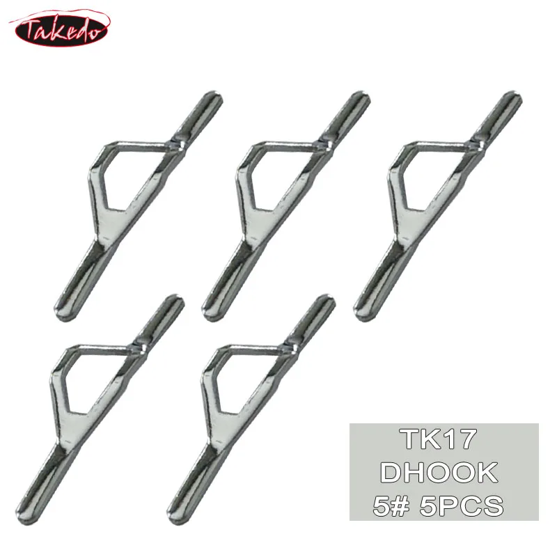 TAKEDO 5 Stück/Beutel 5 # DHOOK Hakenhalter für Casting-, Spinn- und Fliegenruten, Meeresangelruten, Karpfenruten, Meeresangelruten-Zubehör – Detail 2