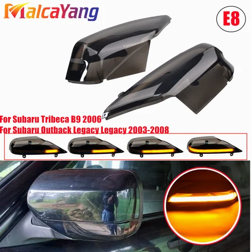 Imagen 2 del producto 2 uds lámpara de espejo retrovisor de coche luces LED de señal de giro dinámicas para Subaru Forester Legacy Outback 2003 2004 2005 2006 2007 2008