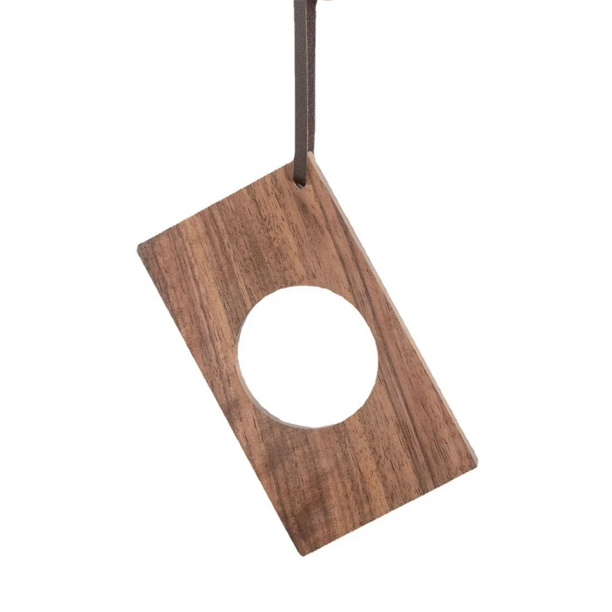 A74X Wooden Coffee Filter Cup Holder Solid Wood Drip Filter Decorative Coffee Powder Filter Paper Holder Square Coffee Tray