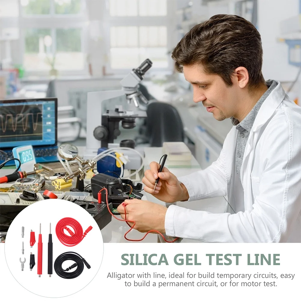 

2 set Multimeter Test Leads Set 2 Sets Electrical Testing Probes Burn Resistant For Digital Multimeter Tester Cable