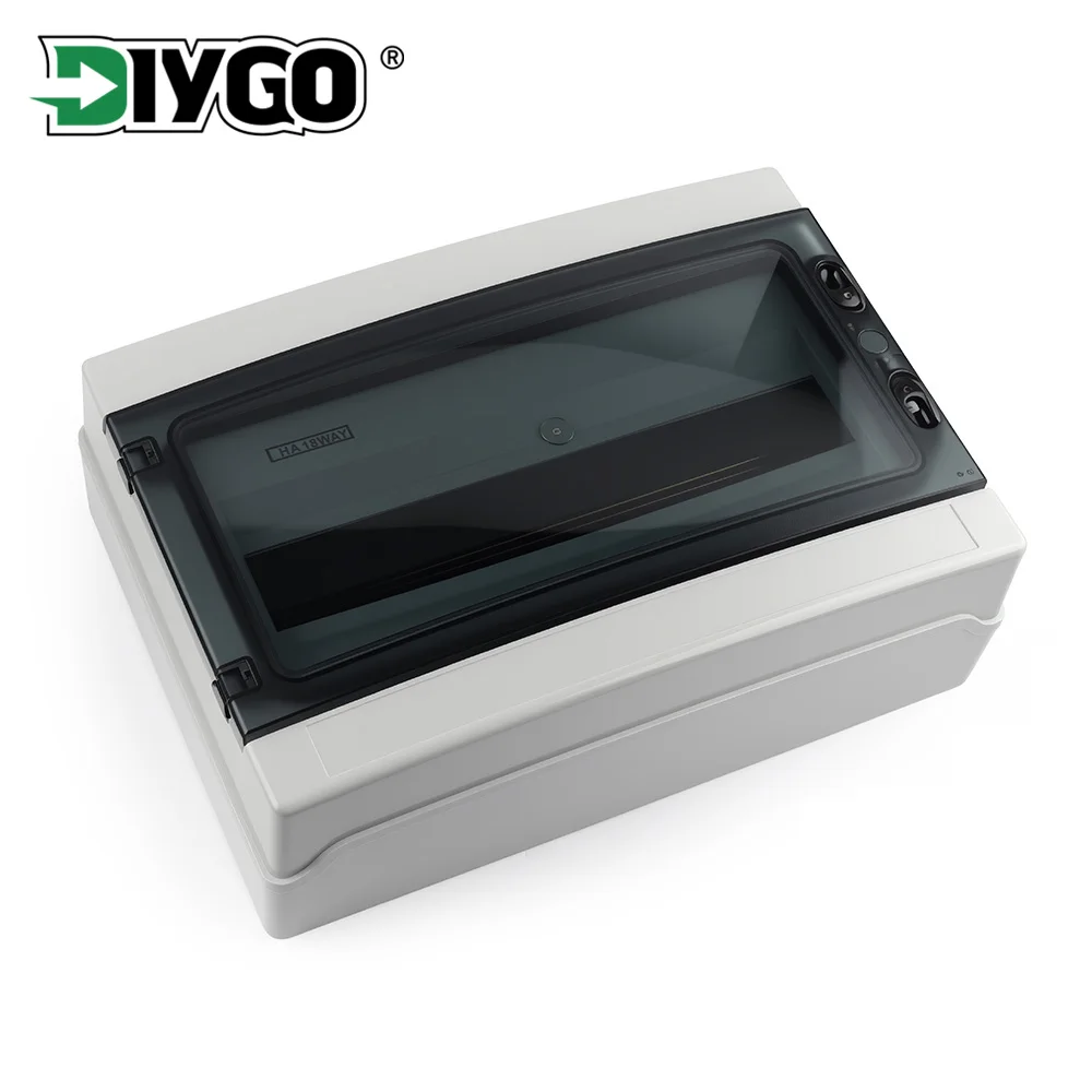 

HA Series 4/8/12/18/24 Way Junction Box IP65 Outdoor Waterproof Electrical Enclosure PV System AC/DC Distribution Box Switch Box