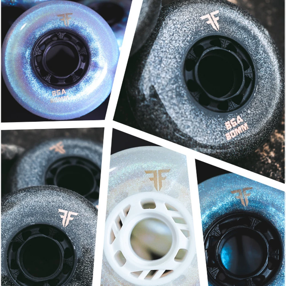 4 Pieces Inline Skate Wheels 85A Slalom Skate Wheel High Elastic Wheels Sliding Roller Skating Wheels 72 76 80mm Patines Tire