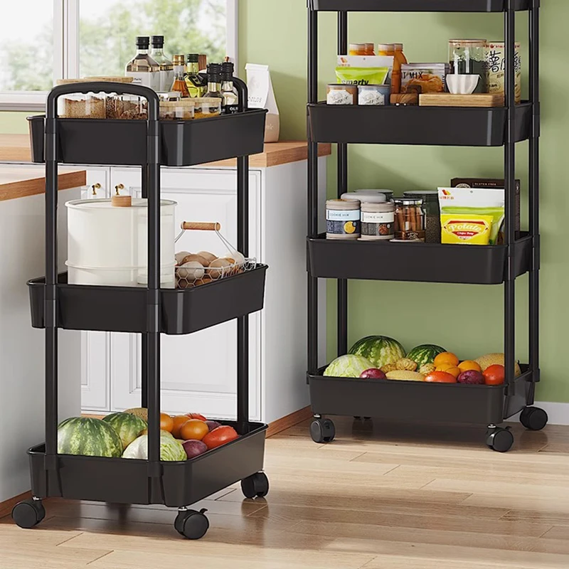 

Storage Rolling Trolley Food Cart Basket Utility Kitchen Cabinets Trolley Bar Cart Serving Archivadores Dining Room Sets