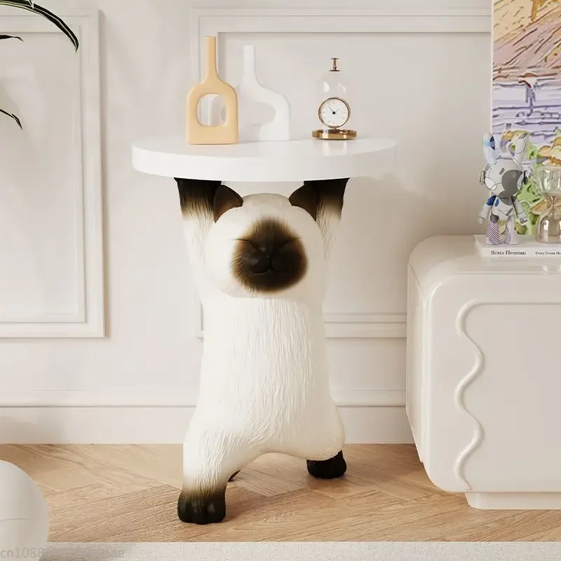 Siamese Cat Living Room Decoration TV Cabinet Sofa Tea Table Bedroom Nightstand Housewarming Gift Home Furniture