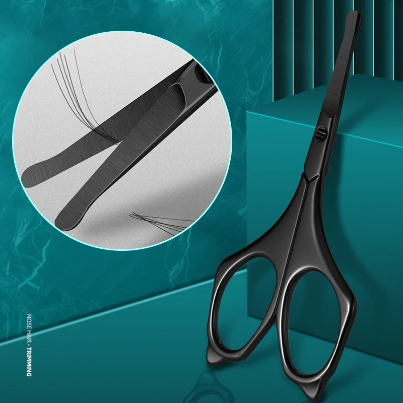 

1Pc Eyebrow Scissor Safety Nose Hair Scissors Stainless Round Scissors Trimming Tweezers Small Clipper Eyebrow Nose Hair Cut