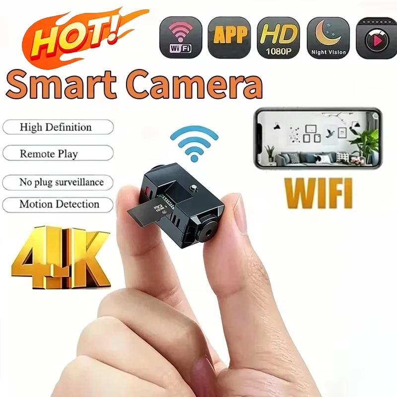 1080P Mini-Nachtsicht-Wireless-Überwachungskamera Leichtgewichtige, klare, tragbare Bewegungserkennungskamera in Premium-Qualität 2026