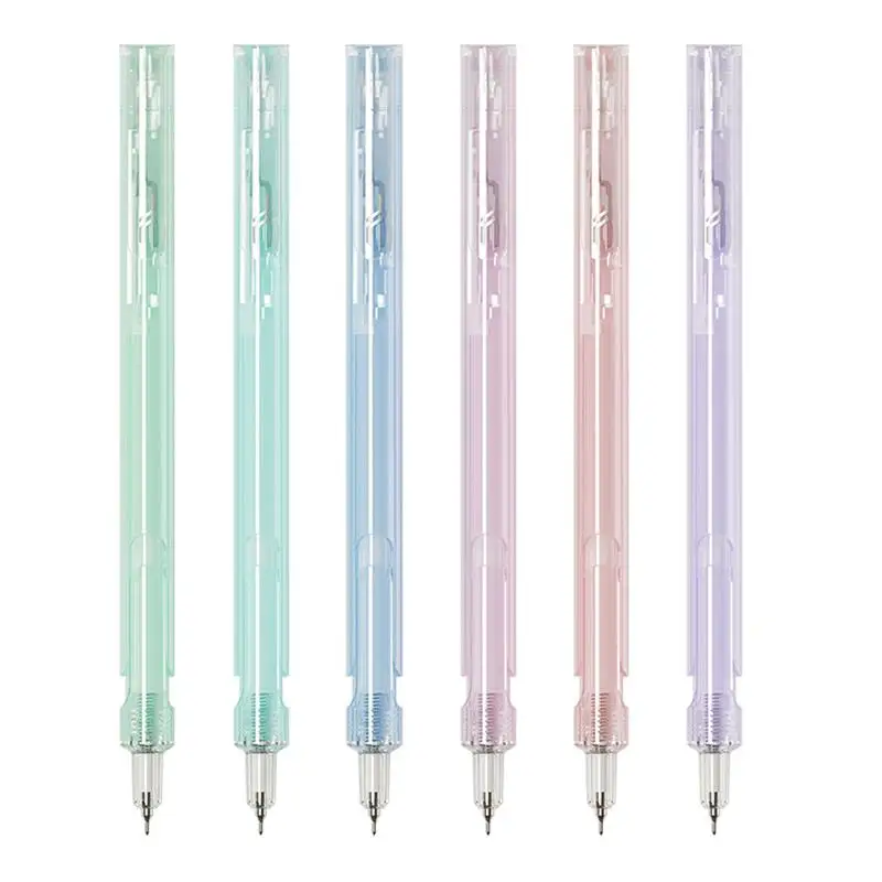 3PCs kawaii korean style candy color pull up gel pen 0.5mm CS tip quick-dry waterproof gel pens school office writing stationery