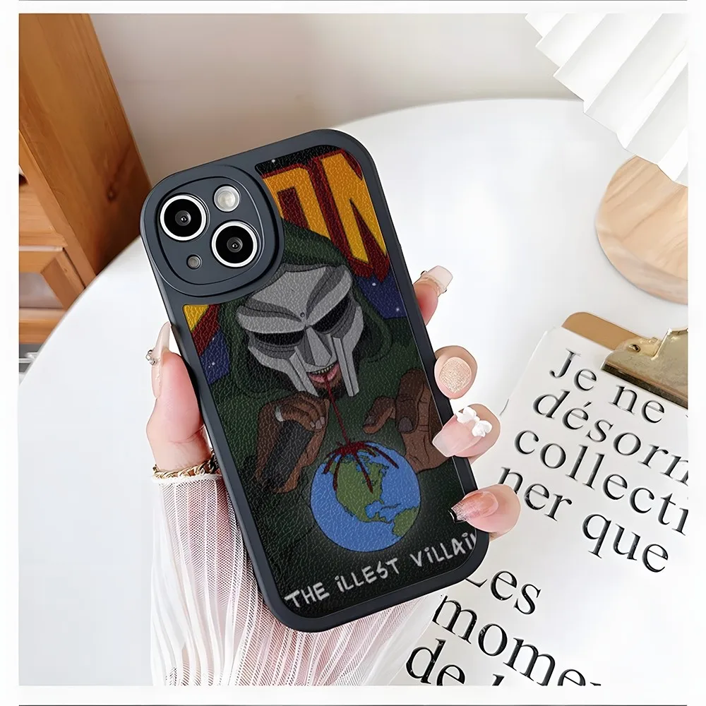 MF D-DOOMes Rapper Phone Case For DIY printing iPhone 15 14 13 11 12 Pro Max Mini X XR XS 8 Plus mini 2024 lambskin silicone