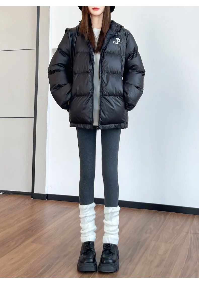 Women's Winter Fleece Lined Thermal Pants Elastic High Waist Slim Fit Thicken Legging Woman Waist Knee Protection Long Pants