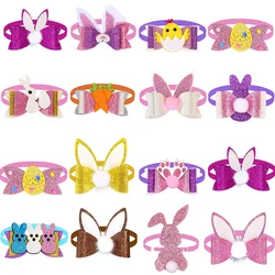 30/50 pcs Small Dog Cat Bow Tie Easter Dog Supplies Rabbit Style for Dogs Pets Neckties Fashion Dog Accessories for Small Dogs