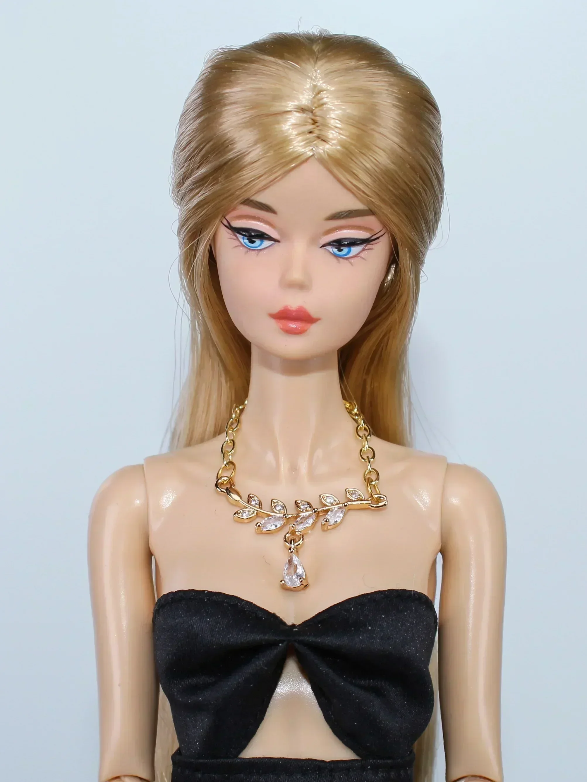 1/6 doll accessories / doll jewelry metal zircon stone necklace crown for 30cm Xinyi Fr2 blythe ST BJD Monster High barbie doll