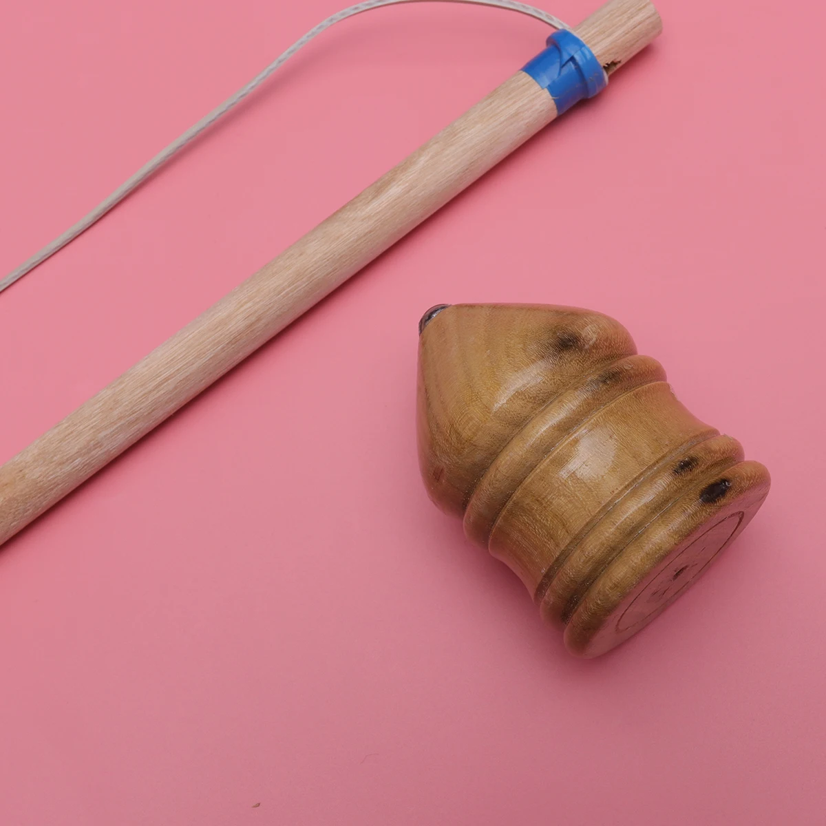 

Solid Wood Spiral DIY Toy Wooden Top Toys Boy Kids Bamboo Tops for Gyro Peg-top Elderly