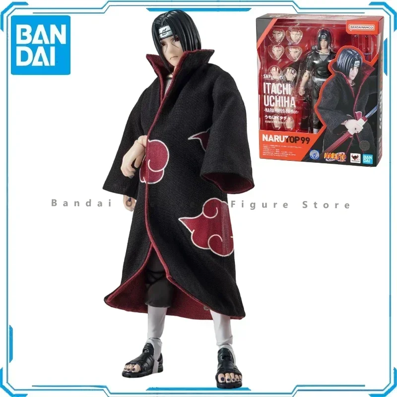 

Оригинальные фигурки героев мультфильма Наруто Bandai SHF Uchiha Itachi, анимационные игрушки, подарки, модель оригинального коллекционера, аниме хобби