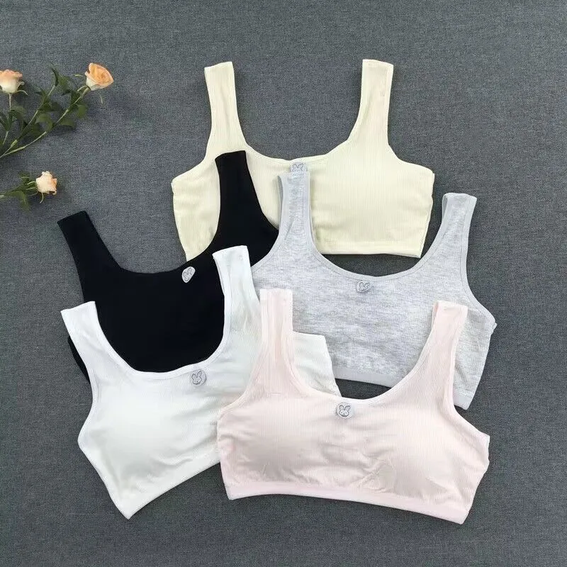 

Training Bras Teenage Underwear Kids Bras Young Children Student Bra Top 8-14Years