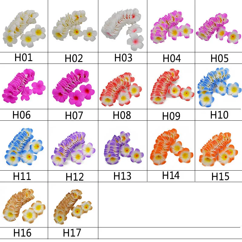 20 Pz/lotto PE Schiuma Plumeria Artificiale Hawaiano Schiuma Frangipani Fiore Per La Cerimonia Nuziale Decorazione Della Sposa FAI DA TE Corona Uovo