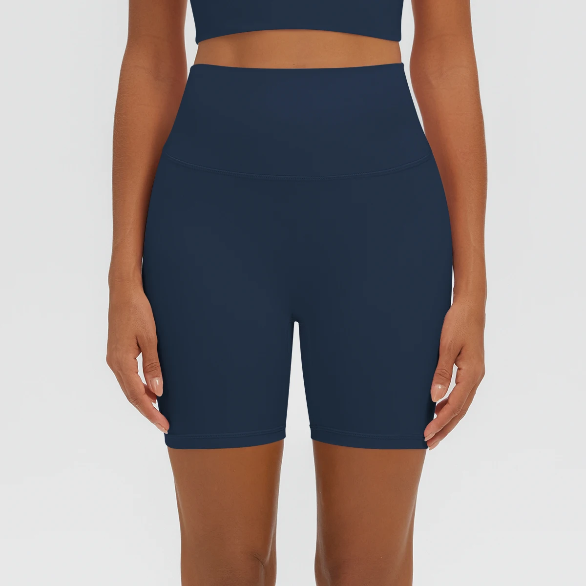 Damen Fitness Yoga Shorts Atmungsaktive Hüftformende Schnelltrocknende Sportshorts Sommer Gym Laufshorts mit Push-Up-Effekt für Frauen – Detail 31