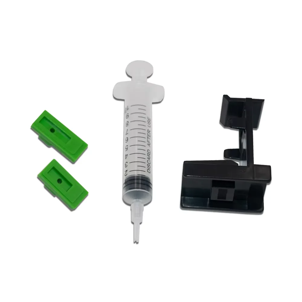 DIY-Nachfüllwerkzeug für Epson/HP/Canon/Lexmark-Tintenstrahldrucker mit Spritze und grünem Pad – Detail 2