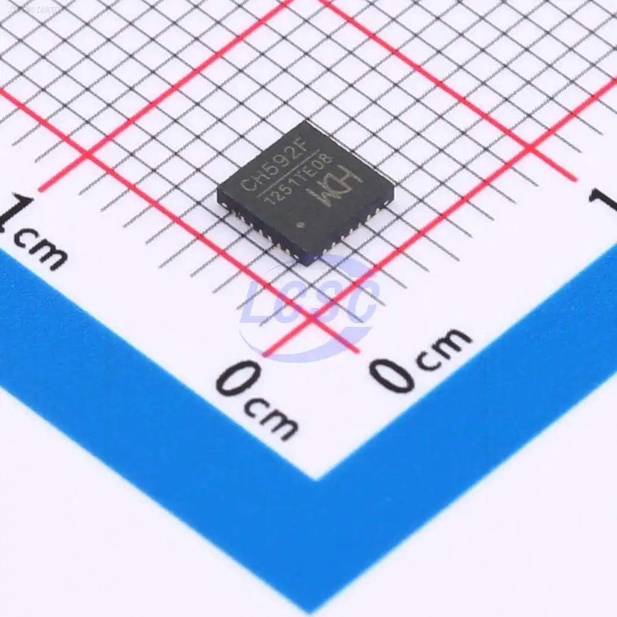 1PCS CH592F 2Mbps 2400MHz ~ 2483.5MHz 2400MHz QFN-28(4x4) RF Transceiver ICs ROHS