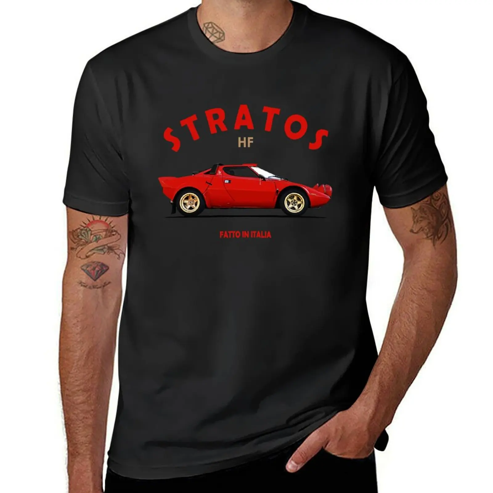 

Lancia Stratos 1974 T-Shirt plus sizes oversized mens big and tall t shirts