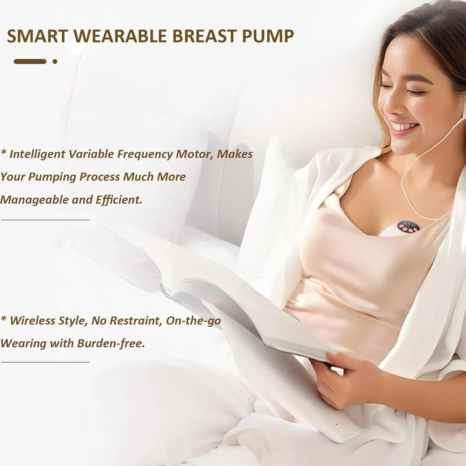 Breast Pump Electric Handsfree BPA Free With Heating & UV Sterilize Lid Optional Wireless Upgrade Wearable Breastfeeding Pump image 4