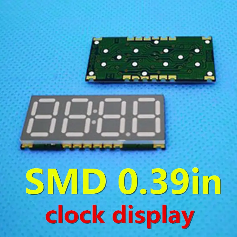 

5 шт., 0,39-дюймовые SMD-часы, дисплей, 4 бит, smd цифровая трубка, 0,39 дюйма, Красный 7-сегментный общий анод и катодный цифровой дисплей