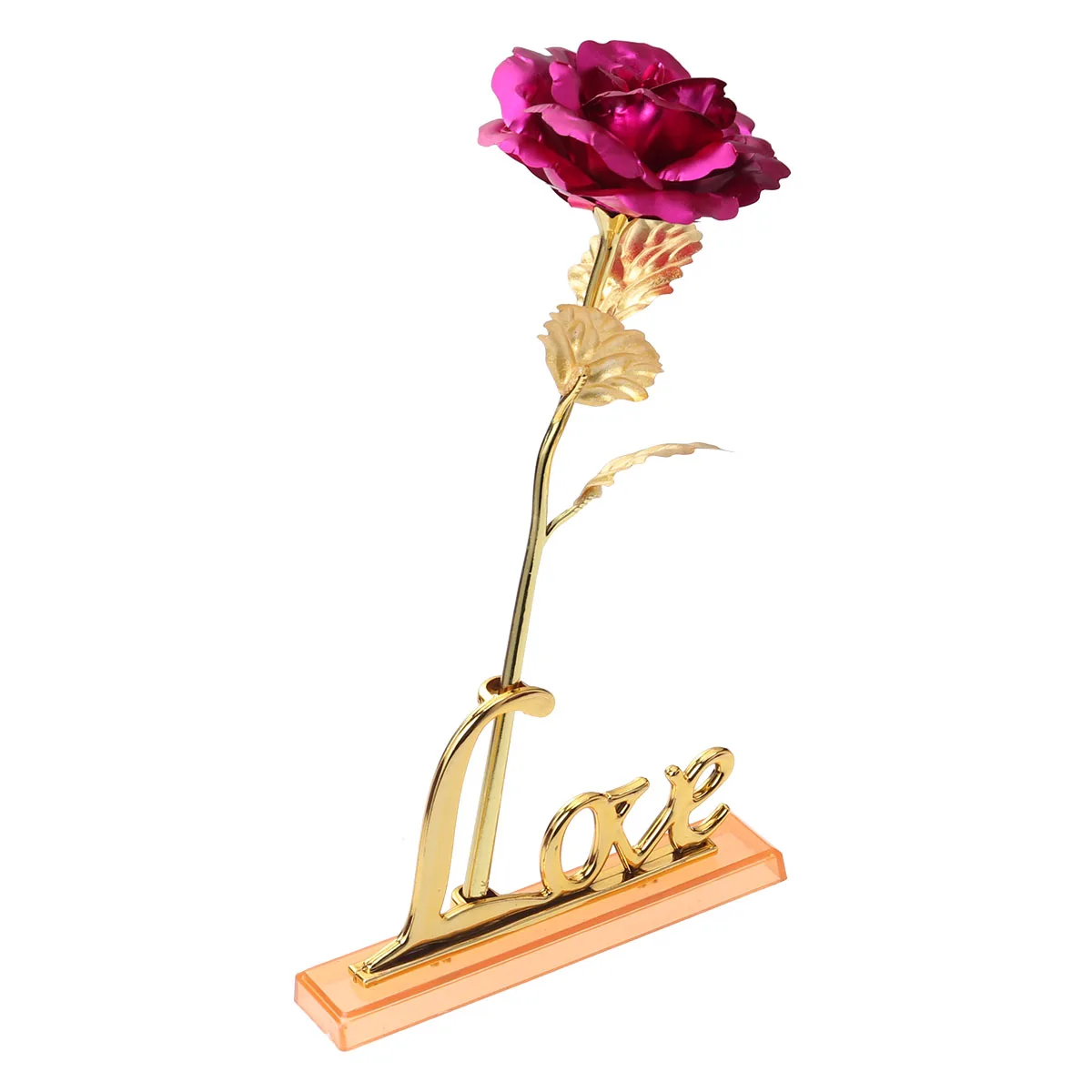 

24k Gold Foil Rose Sturdy Artificial Valentine Dipped Roses Chocolate Flower Best Gift for Mother Day