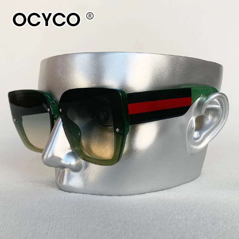 Trendy Quadratische Sonnenbrille Männer Frauen Designer Luxus Marke Große Rahmen Sonnenbrille UV400 Mode Vintage Brillen für Reisen – Detail 19