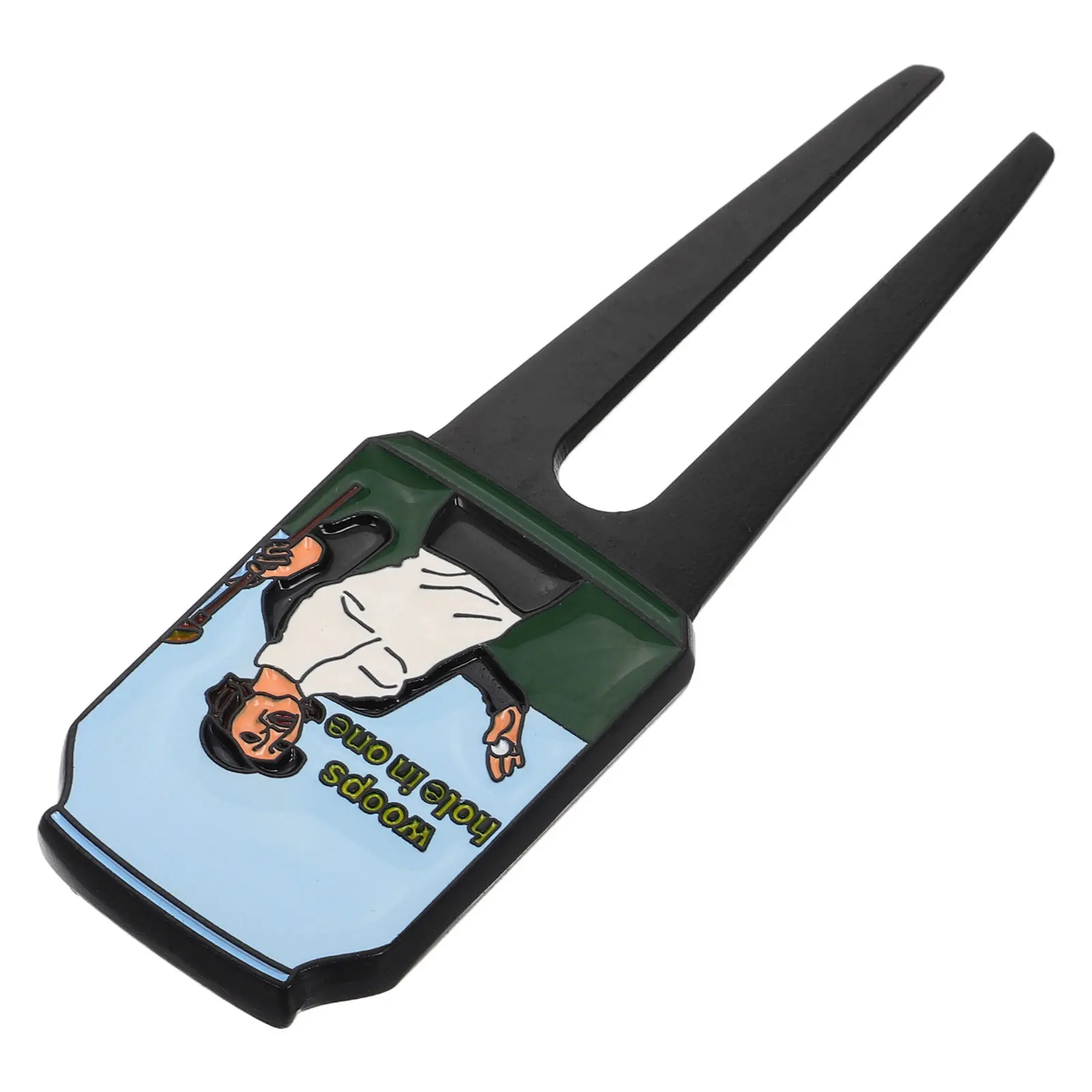 أداة إصلاح ديفوت جولف تلوين المينا تصميم معدني مريح خفيف الوزن محمول لاستعادة العشب إكسسوارات الجولف للرجال #2