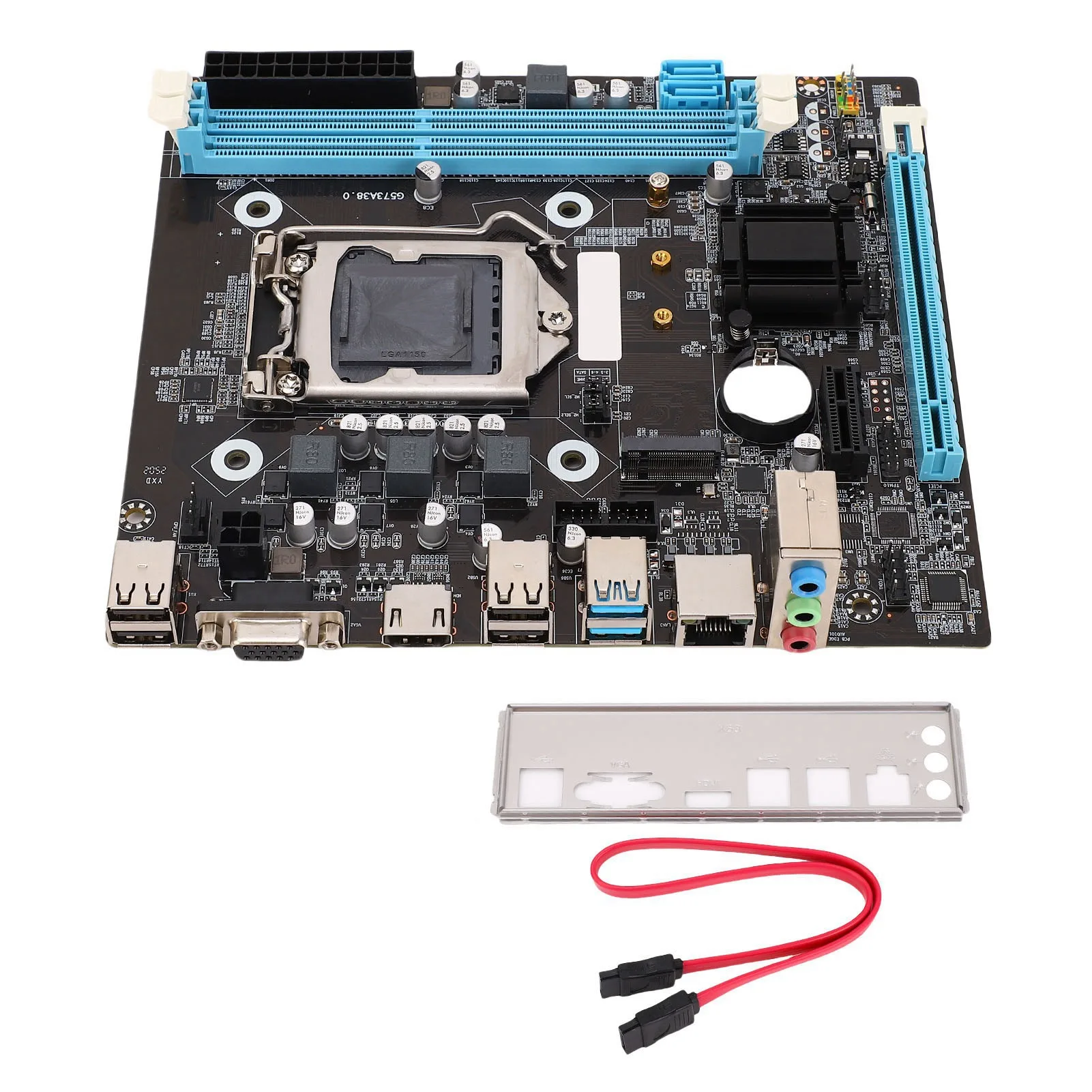 H81 เมนบอร์ดความเร็วสูงช่องสัญญาณคู่ DDR3 PCIe สล็อต LGA 1150 SATA 6 กิกะไบต์/วินาทีเมนบอร์ดคอมพิวเตอร์ M.2 NVMe NGFF สำหรับเดสก์ท็อปพีซี