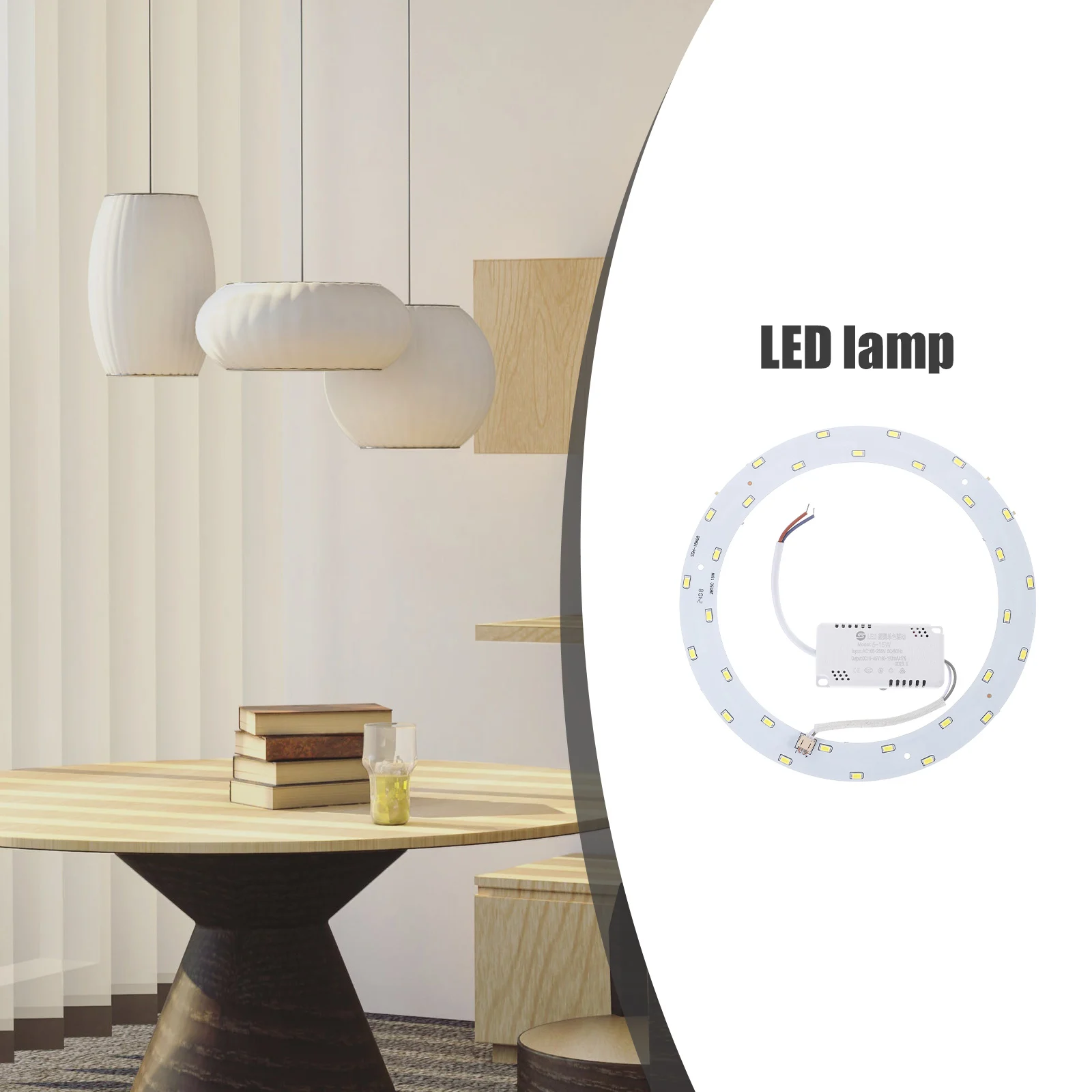 

15W 30LED SMD 5730 Magnetic Circular LED Light Board Accessories for 32cm Ceiling Baseplate Round Tricolor Energy Saving Lamp