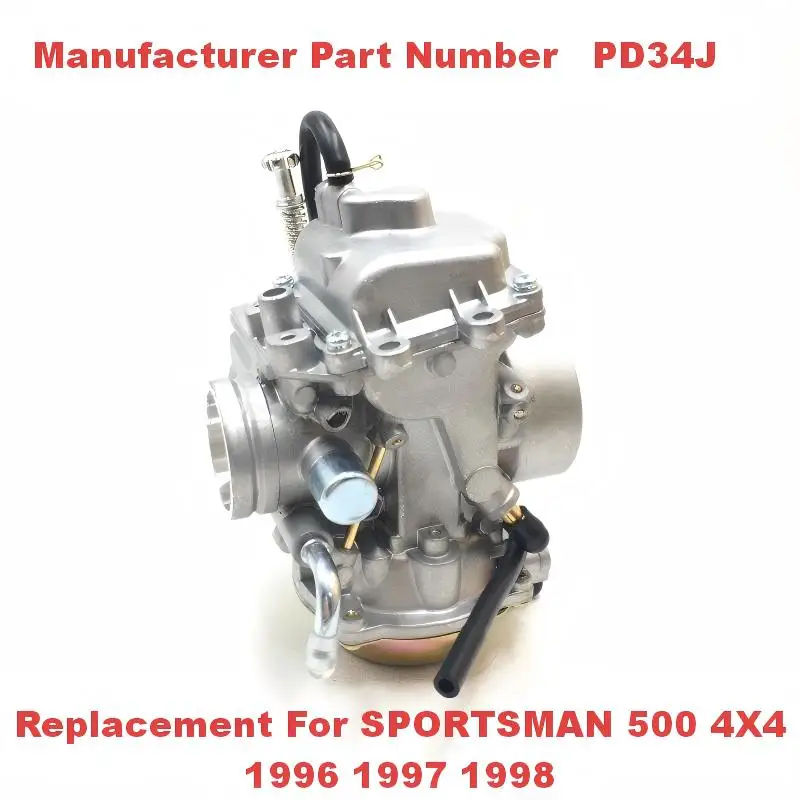 New Carburetor OEM  PD34J Replacement For Polaris Sportsman 500 4x4 ATV Quad Carb 1996-1998 NON HO