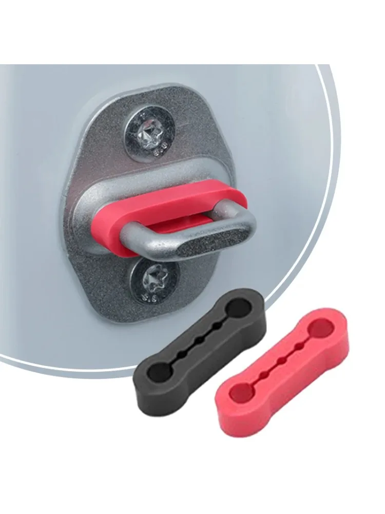 4pcs Car Door Shock Absorber Universal Car Door Buckle Soundproof Deadener Damper Cushion Anti-Vibration Buffer Pad - afbeelding 2