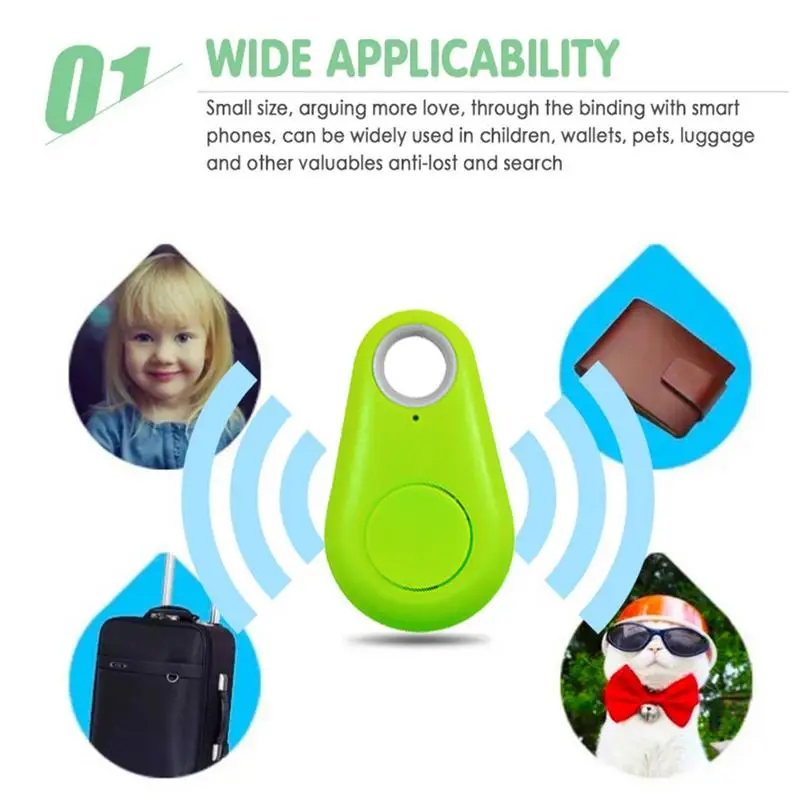 Smart GPS Tracker- Key Finder Locator For Children, Dogs, Pets, Cats, Compatible Wireless Anti-Lost Alarm Sensor Device