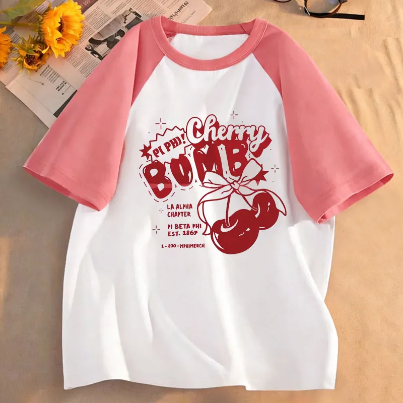 2026 Modische Kirsch-T-Shirts 90er Jahre Kinder-T-Shirt Kurzarm Mädchen Sommer Frühling Lässiges Oberteil Tee