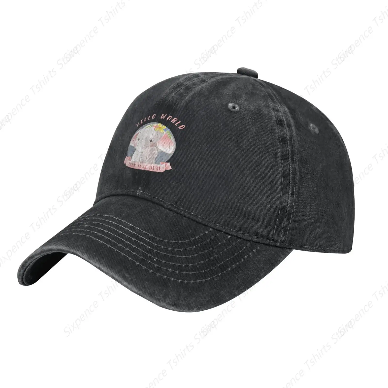 Beautiful Baby Elephant Baseball Cap Women Men Hat Vintage Cowboy Hats Trucker Sun Hat Red