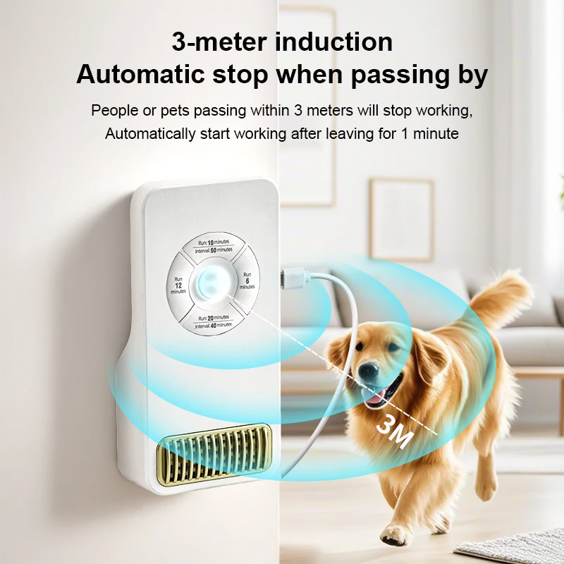 1 Stück, Smart-Home-Luftreiniger, eingebauter Sensor, automatische Abschaltung, wartungsfrei, USB-Steckerbetrieb, hohe Leistung – Detail 4