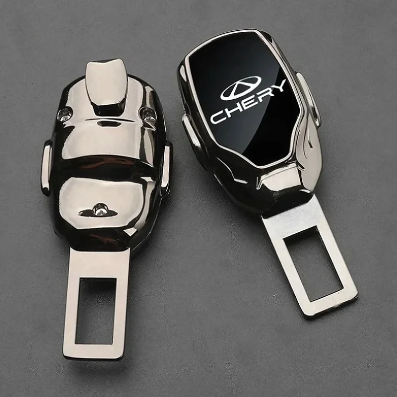 Car Seat Belt Extender Seat Belt Extender Plug Seat Belt Adapter Chrome Plated For Chery Tiggo 5x 7 8 8 Pro 3x Arrizo 5 Arrizo 8