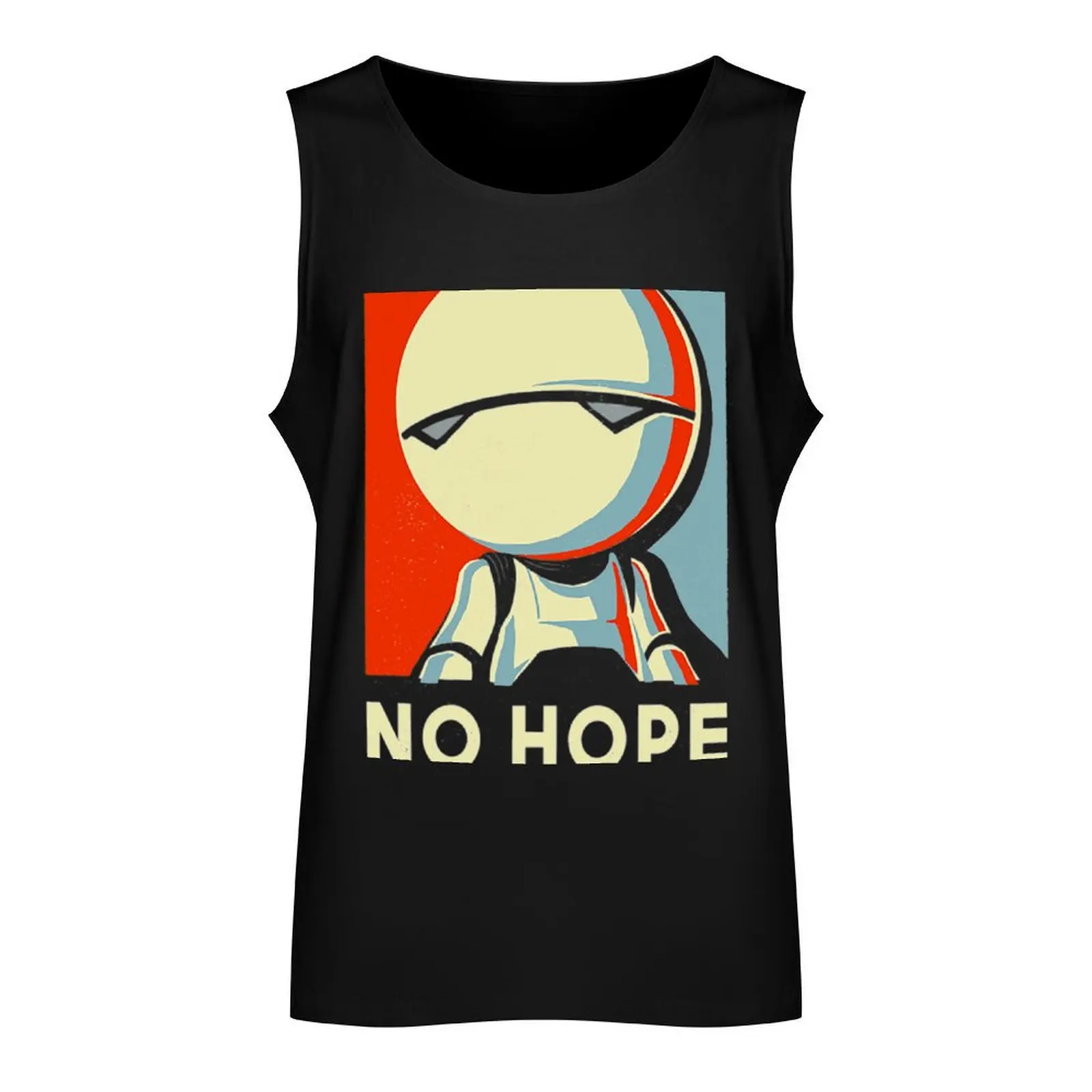 No Hope Sign - Vote Marvin Paranoid Android - Hitchhiker's Guide to the Galaxy Tank Top sleeveless shirt man