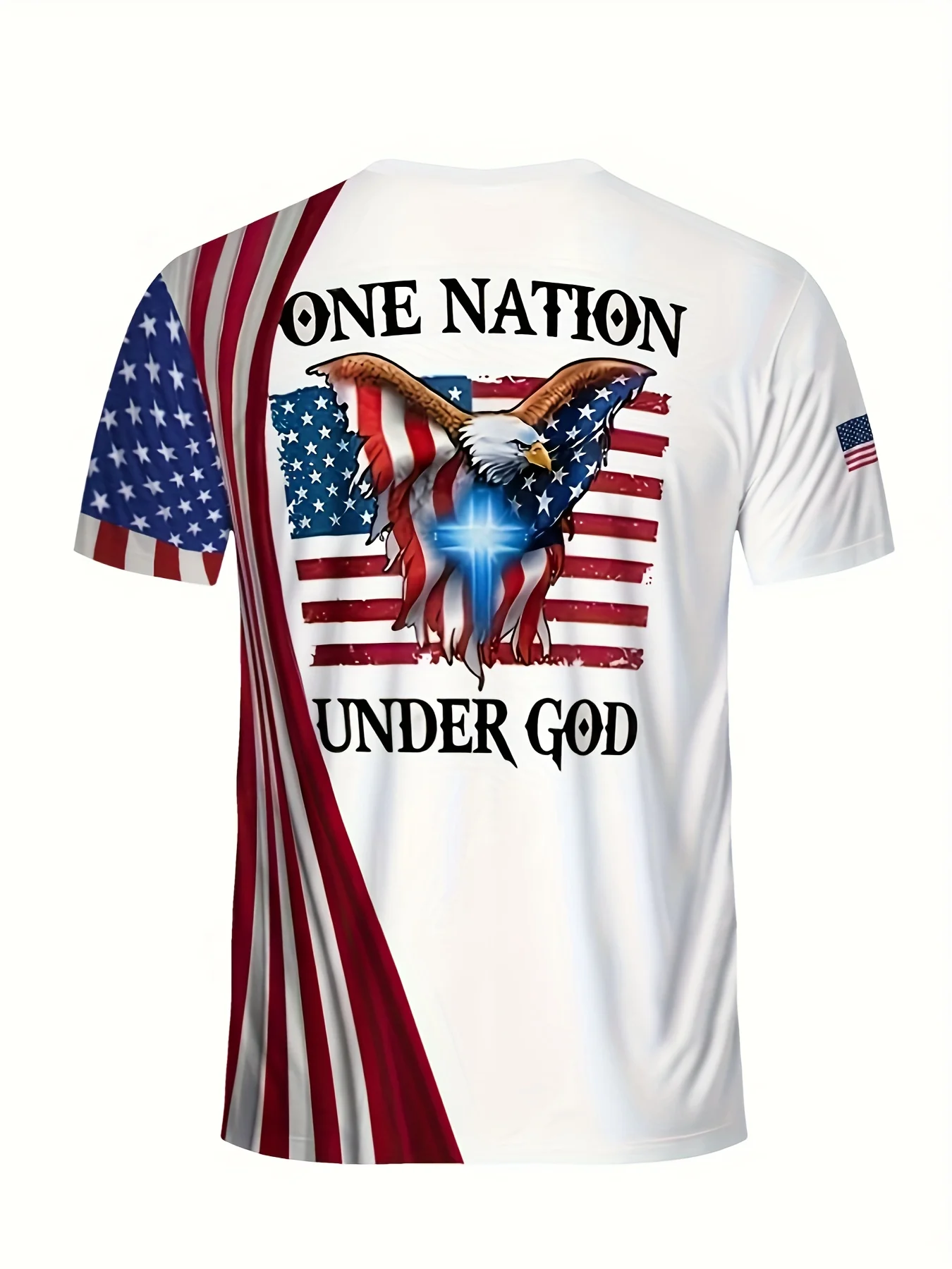 Men\'s Eagle Print T-shirt Casual Short Sleeve Crew Neck Tee Men\'s Clothing For Outdoor Sportswear Short Sleeve Mens Tshirts