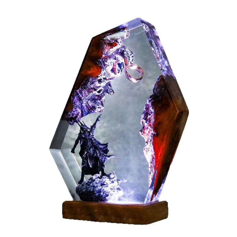 반지의 제왕 주변 모델 야간 조명 장식품 다크 반지의 제왕 모델 장식품 크리스마스 컬렉션 선물