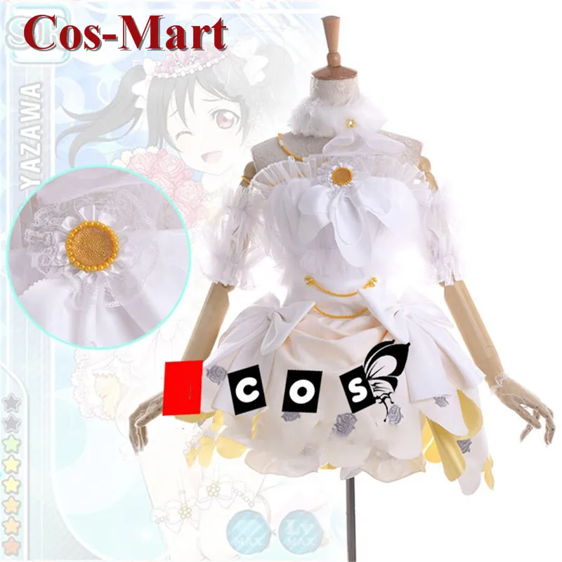 

Cos-Mart Anime LoveLive Yazawa Nico Cosplay Costume Elegant Bride Awakening Wedding Dress Activity Party Role Play Clothing