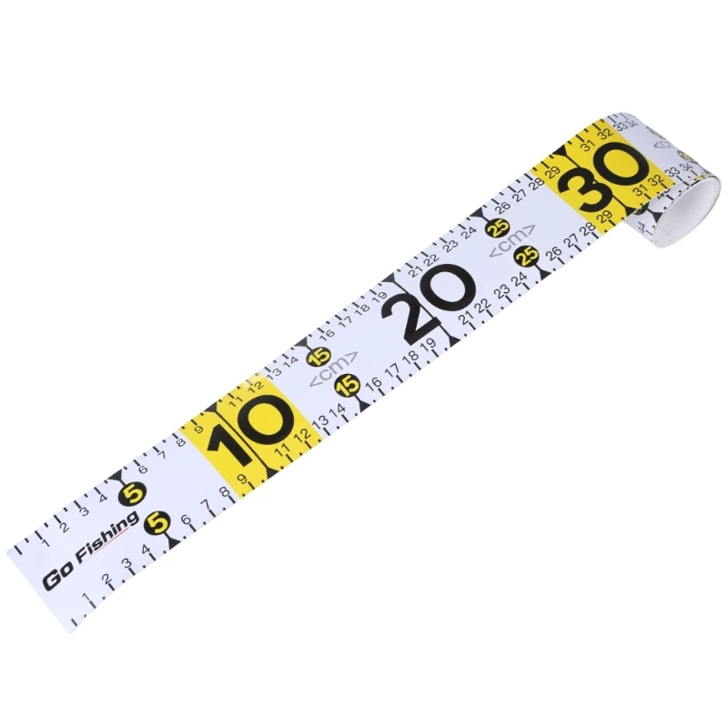 Fish Rulers Sticker Self Adhesive Fish Measuring Tape Sticker Waterproof Decals Tape Boats Ruler Measurement Tool