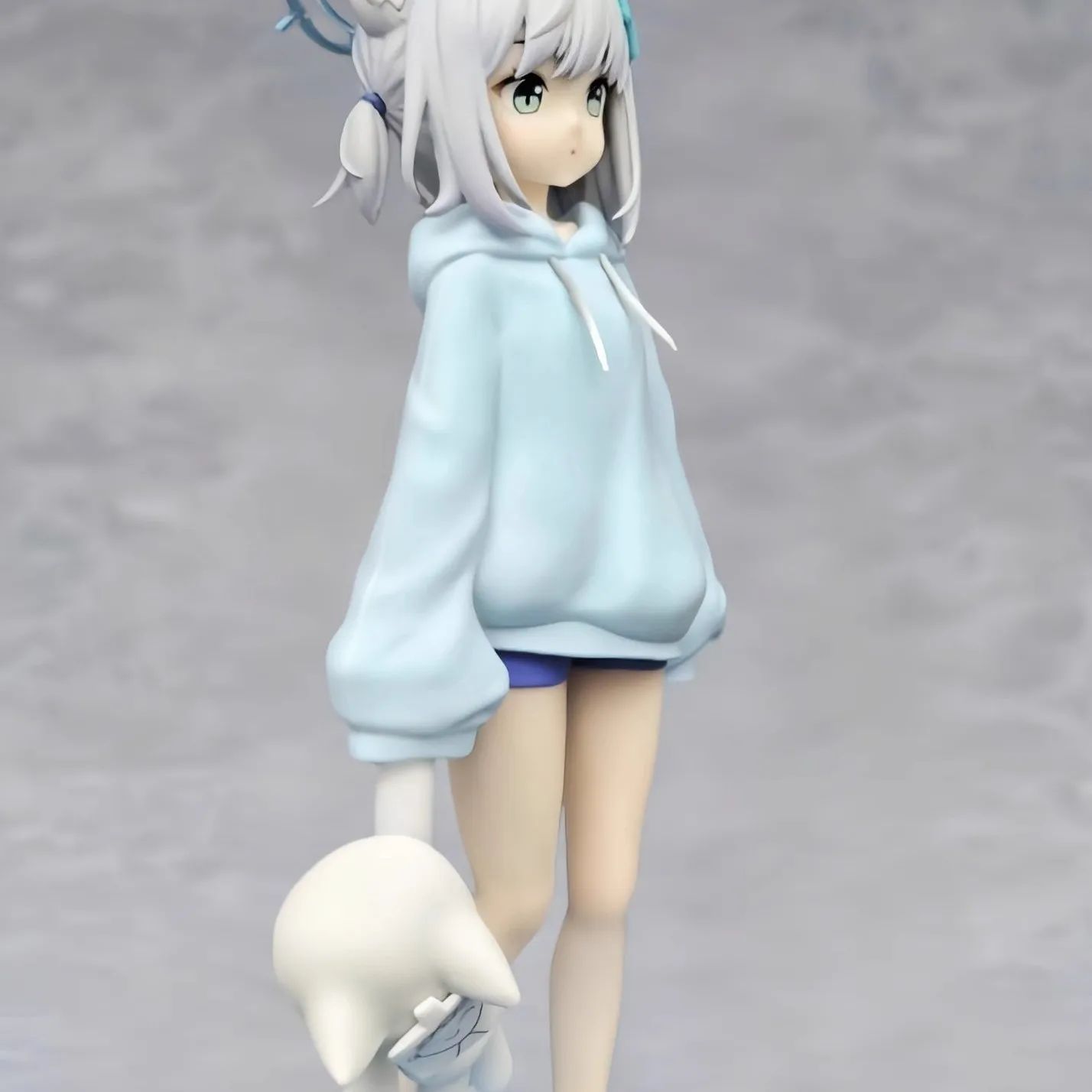 Blue Archive Shiroko Sunaookami Versi Piyama 20cm Pose Berdiri Figur Anime Patung Dekorasi Meja Hadiah ​